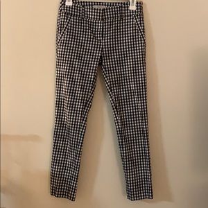 LOFT gingham Modern Skinny Ankle pants 00P petite